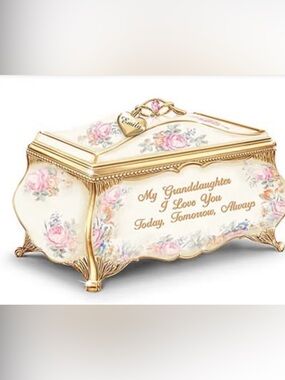 The Bradford Exchange Granddaughter Music Jewelry Box